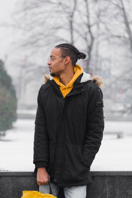 Veste longue hiver homme