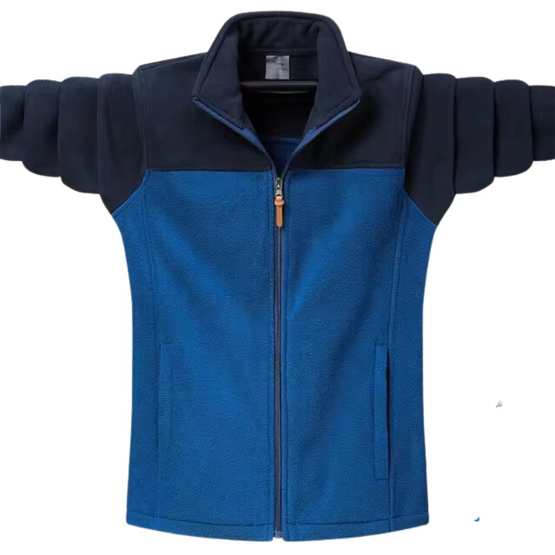 Veste polaire chaude avec fermeture à zipper