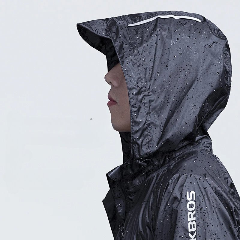 Rockbros - Veste impermeable à capuche réfléchissante
