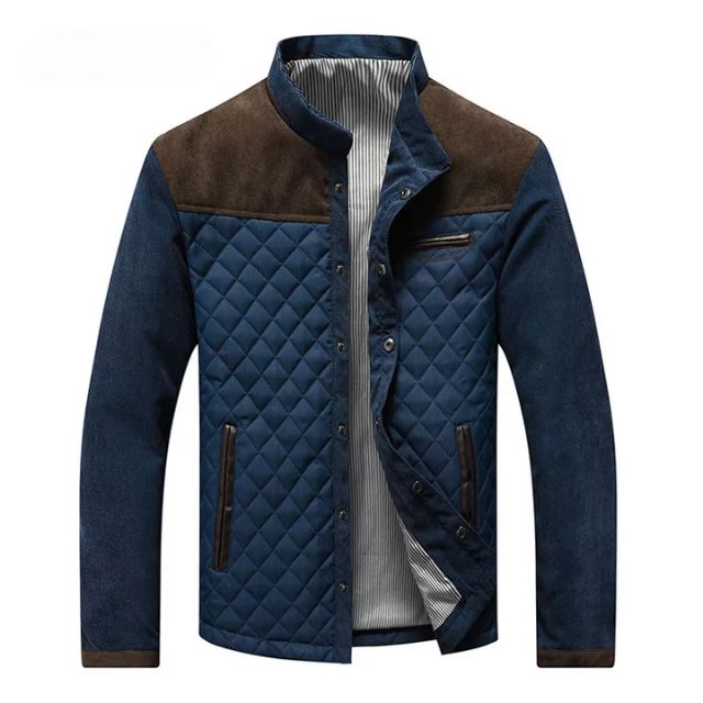Veste matelassée bleu marine homme