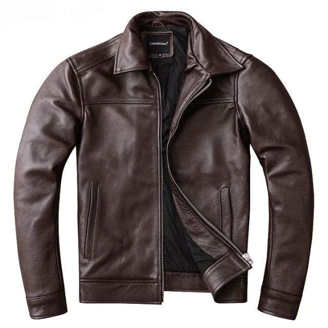 Veste en cuir de vachette véritable