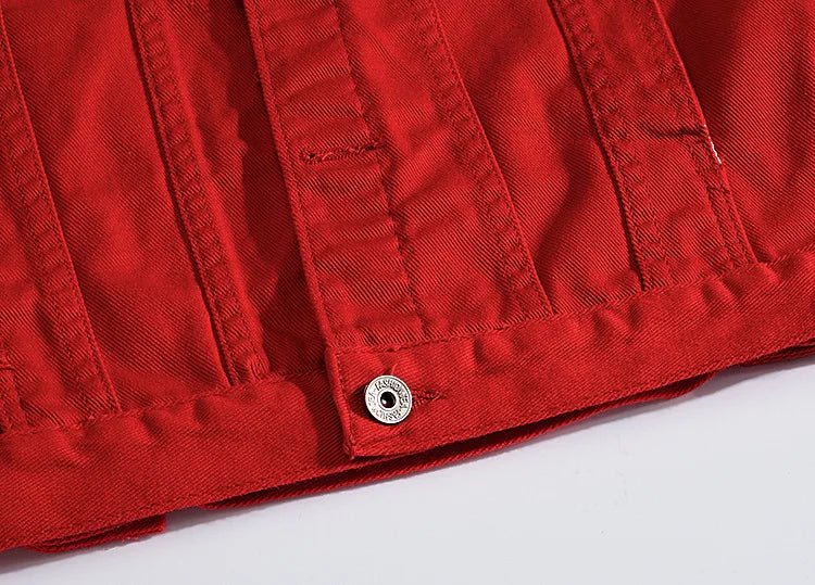Veste en Jean Streetwear déchirée Homme