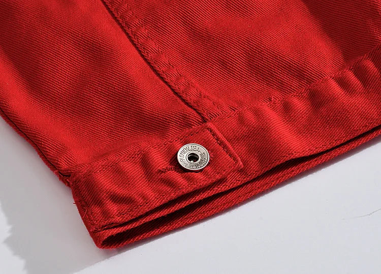 Veste en Jean Streetwear déchirée Homme