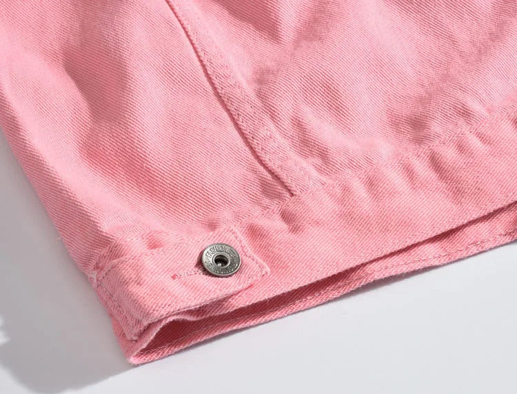 Veste en Jean Streetwear déchirée Homme