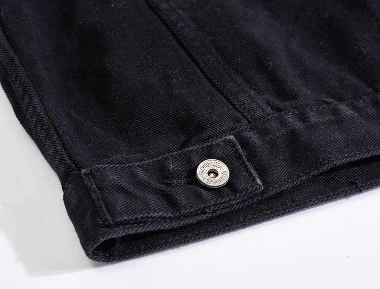 Veste en Jean Streetwear déchirée Homme