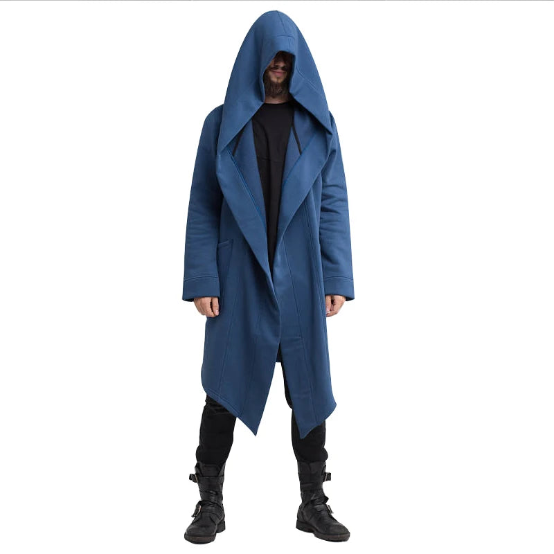 Veste Gilet long à capuche avec poches spacieuses