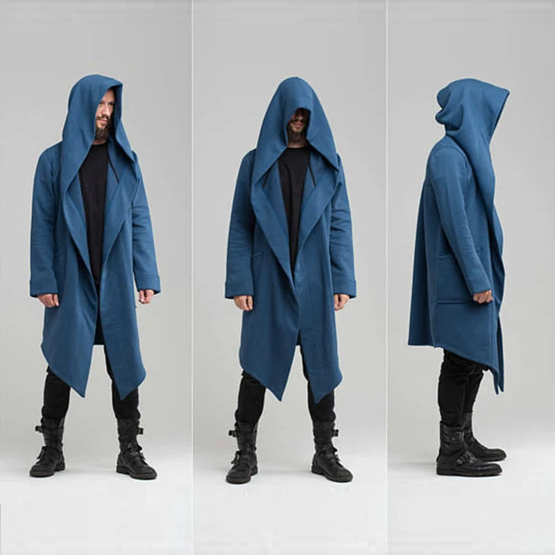 Veste Gilet long à capuche avec poches spacieuses