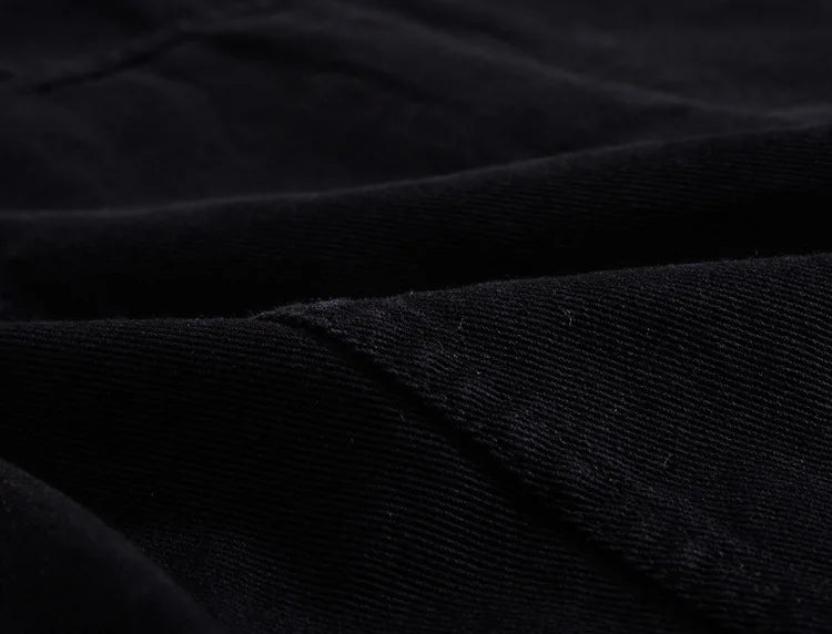 Veste en Jean Streetwear déchirée Homme