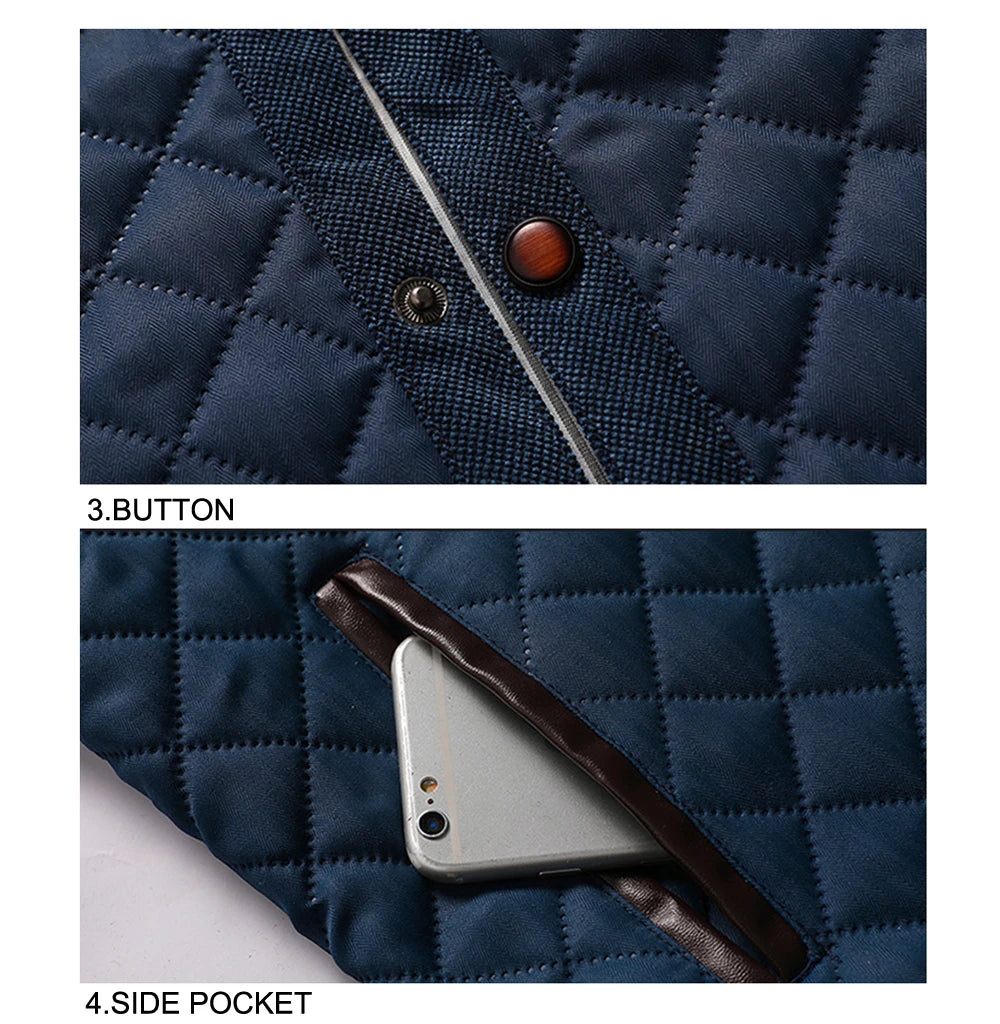 Scott - Veste matelassée bleu marine homme