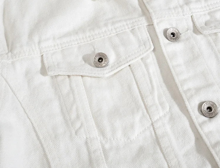 Veste en Jean Streetwear déchirée Homme