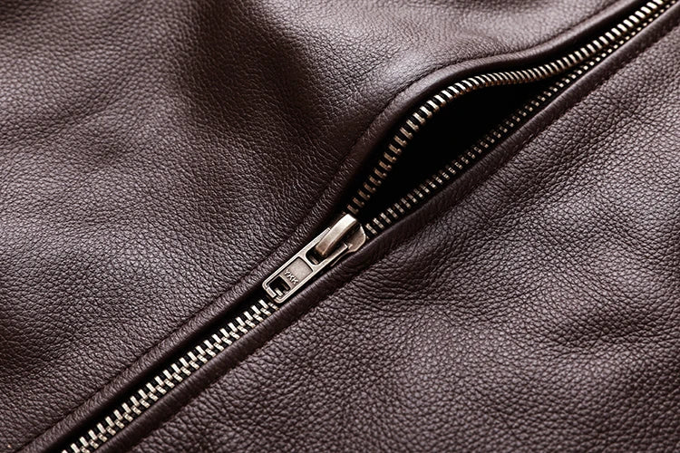Veste en cuir de vachette véritable
