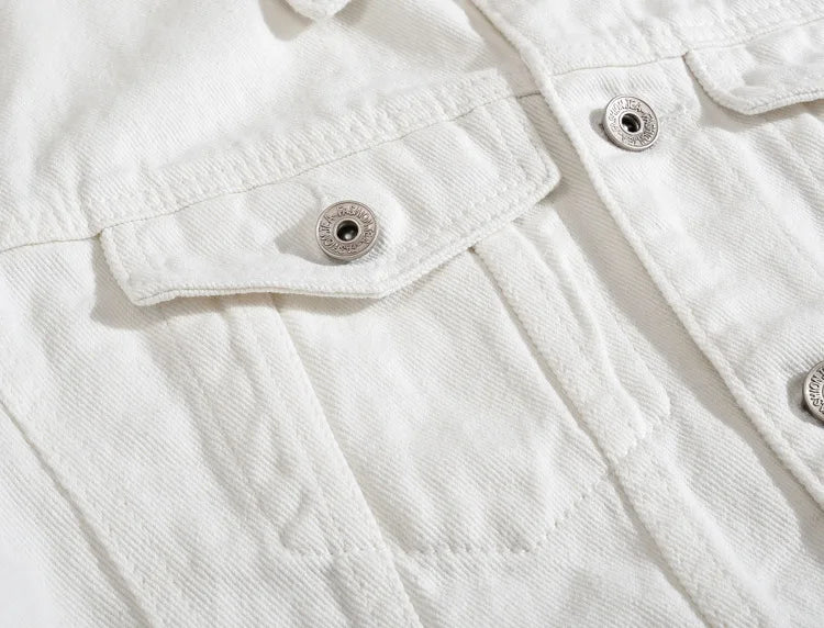 Veste en Jean Streetwear déchirée Homme