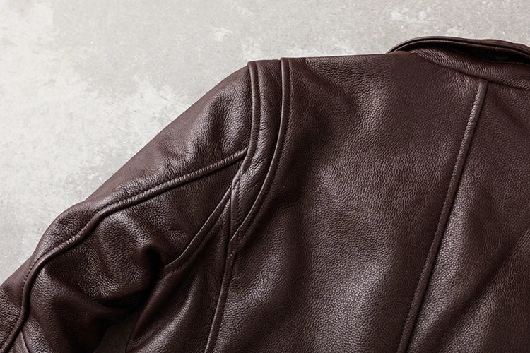 Veste en cuir de vachette véritable