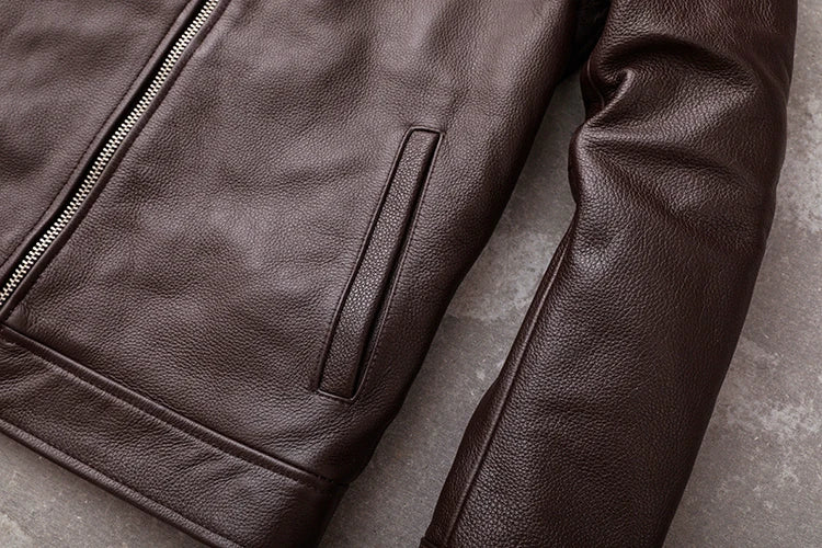 Veste en cuir de vachette véritable