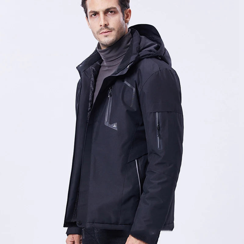 Veste chauffante longue pour homme