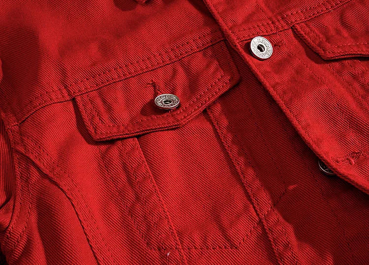 Veste en Jean Streetwear déchirée Homme