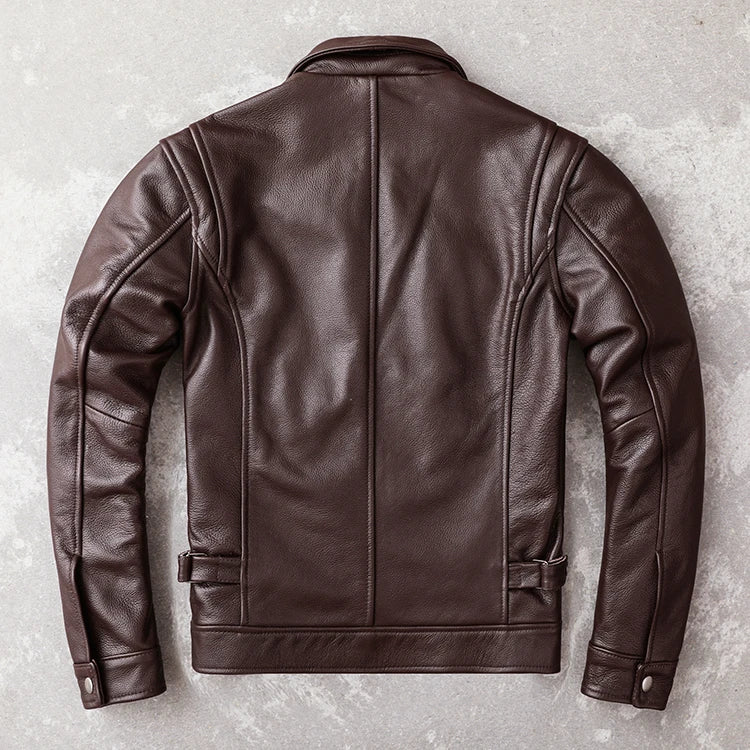 Veste en cuir de vachette véritable