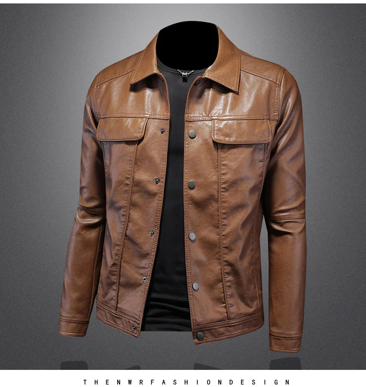 Veste en cuir Bombardier Pour Homme