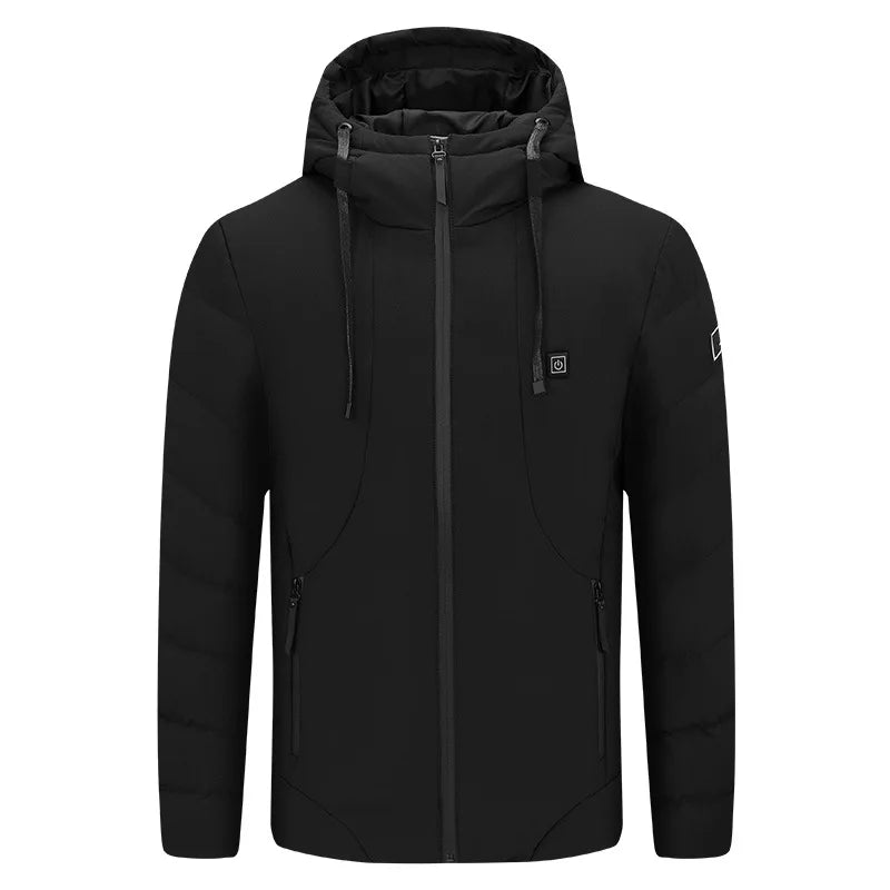 Veste doudoune chauffaute épaisse à capuche