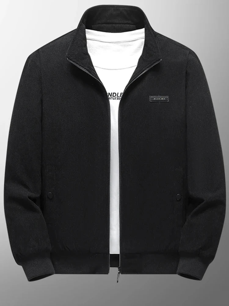 Veste hiver en velours sans capuche pour homme