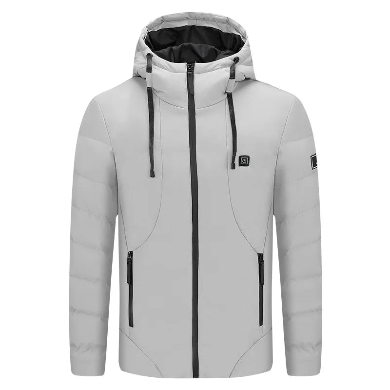 Veste doudoune chauffaute épaisse à capuche