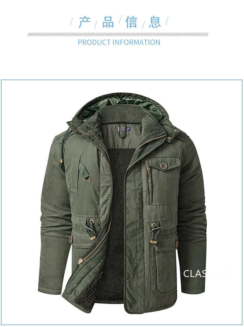 Nordik Heat - Veste d'hiver chaude pour hommes