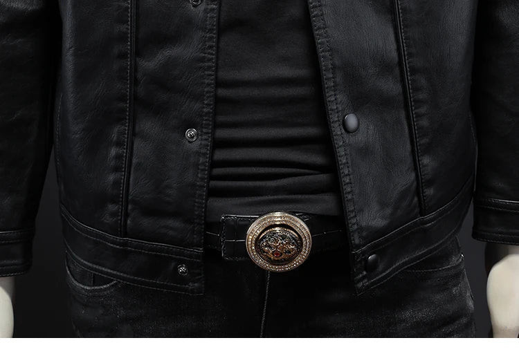 Veste en cuir Bombardier Pour Homme