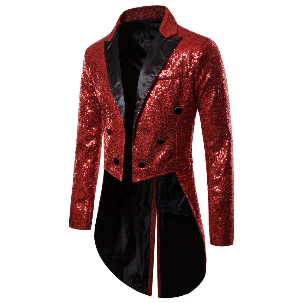Veste Smoking Croisé à Paillette Homme