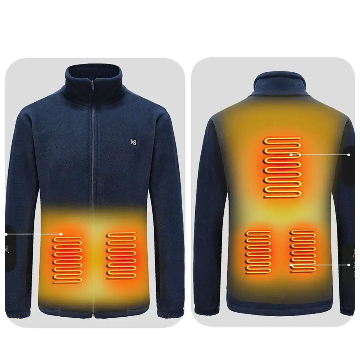 Veste chauffante polaire
