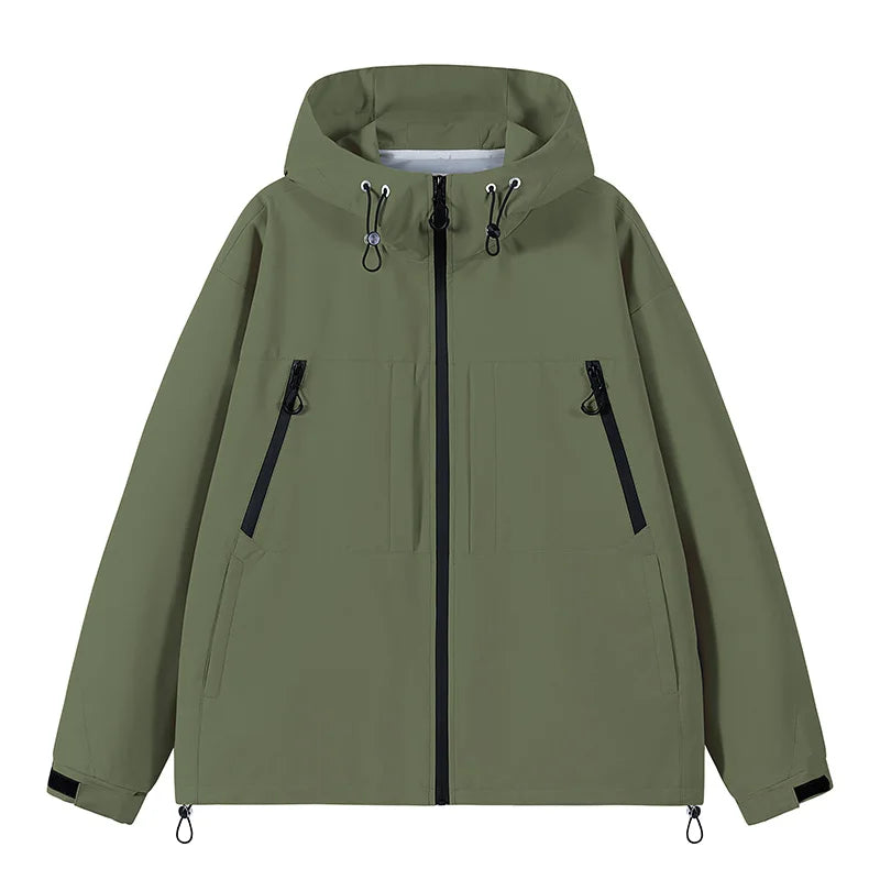 Veste Imperméable Poche Zippée Homme
