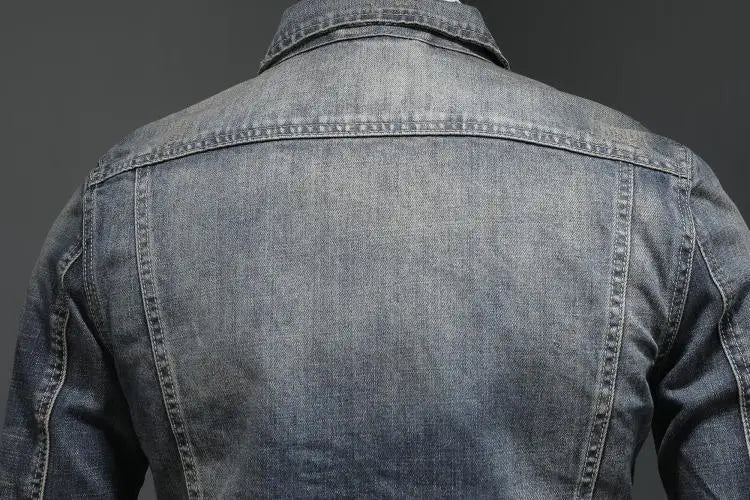 Veste en Denim Vintage Décontractée homme