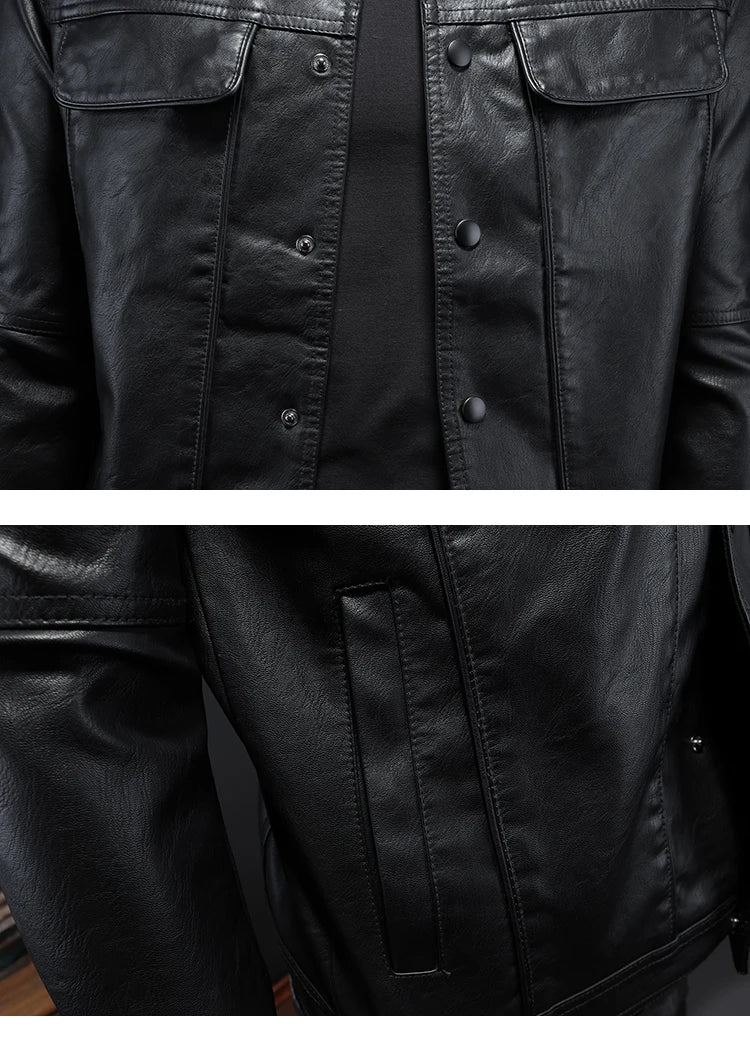 Veste en cuir Bombardier Pour Homme