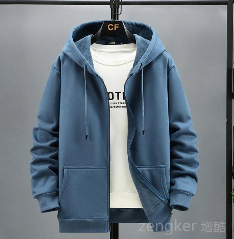 Veste polaire à capuche pour homme