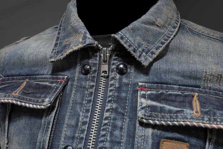 Veste en Denim Vintage Décontractée homme