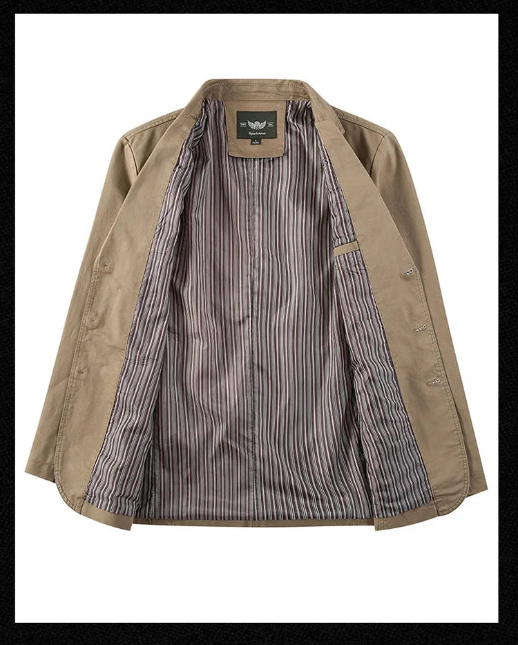 Veste costume vintage décontractée homme