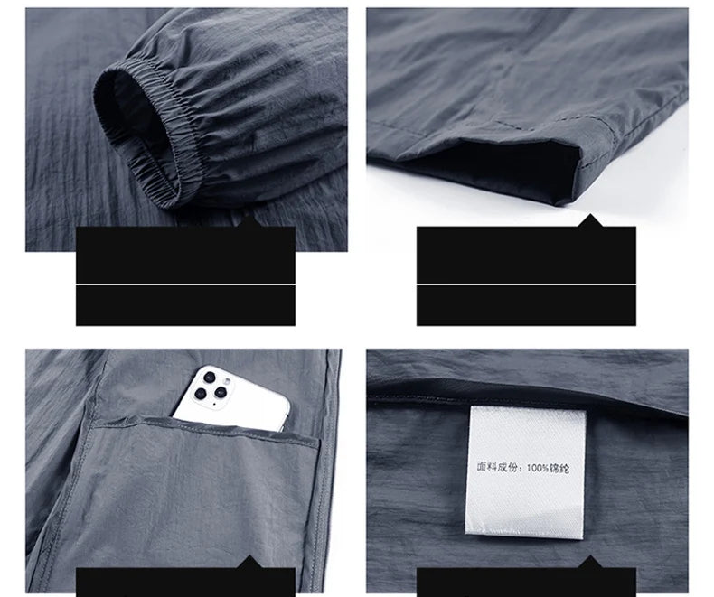 Veste légère à capuche homme