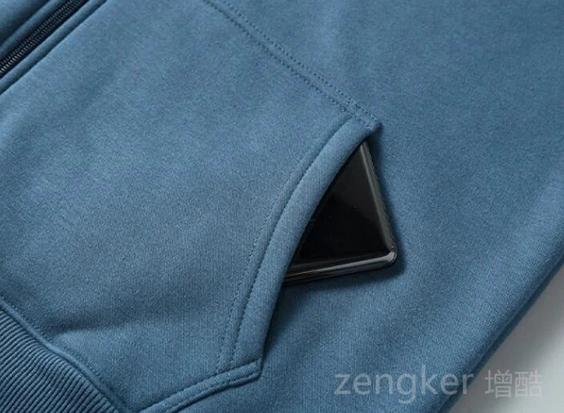 Veste polaire à capuche pour homme