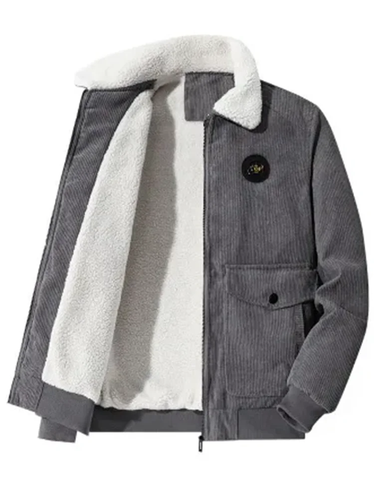 Veste hiver en velours pour homme