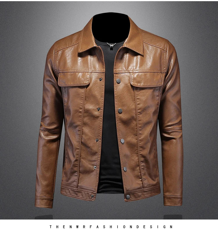 Veste en cuir Bombardier Pour Homme