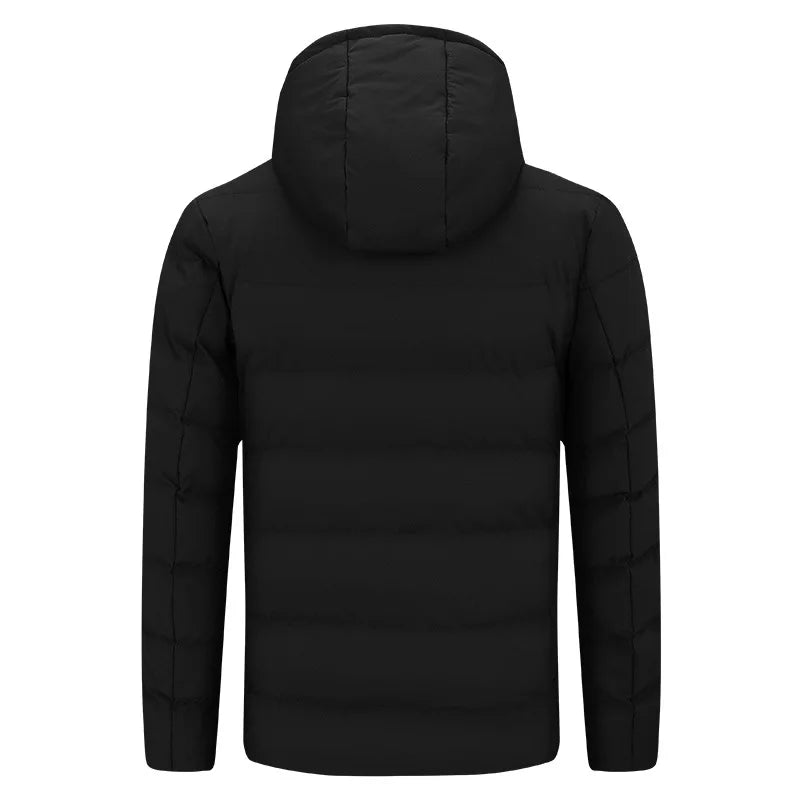 Veste doudoune chauffaute épaisse à capuche
