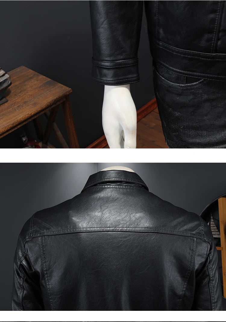 Veste en cuir Bombardier Pour Homme