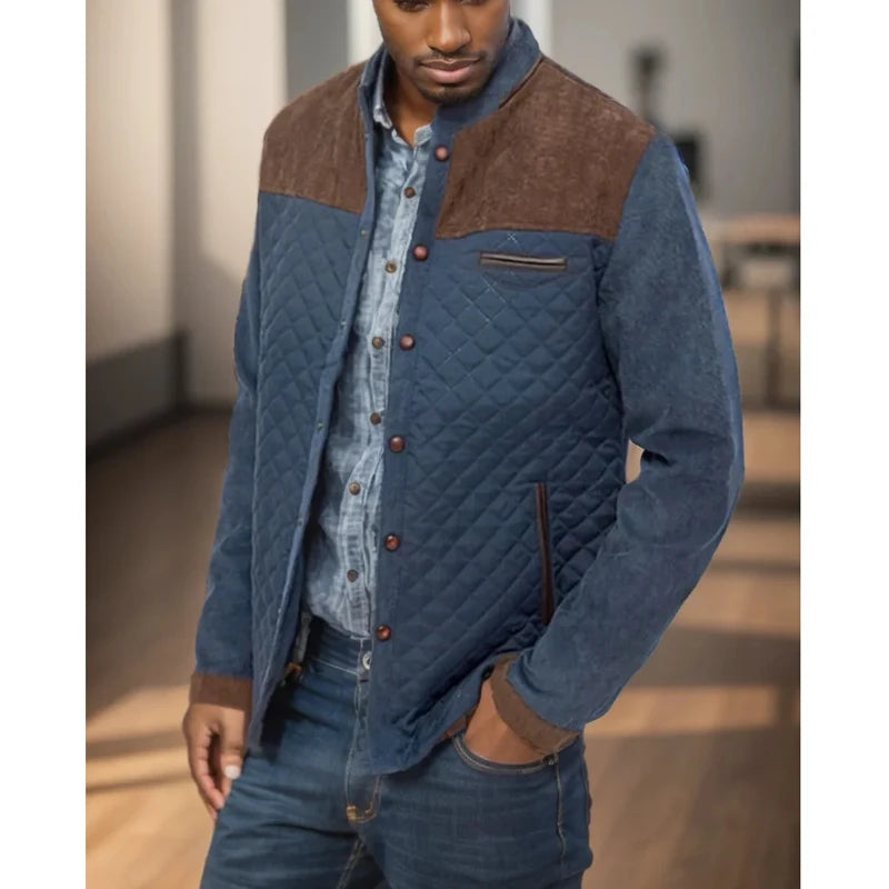 Scott - Veste matelassée bleu marine homme