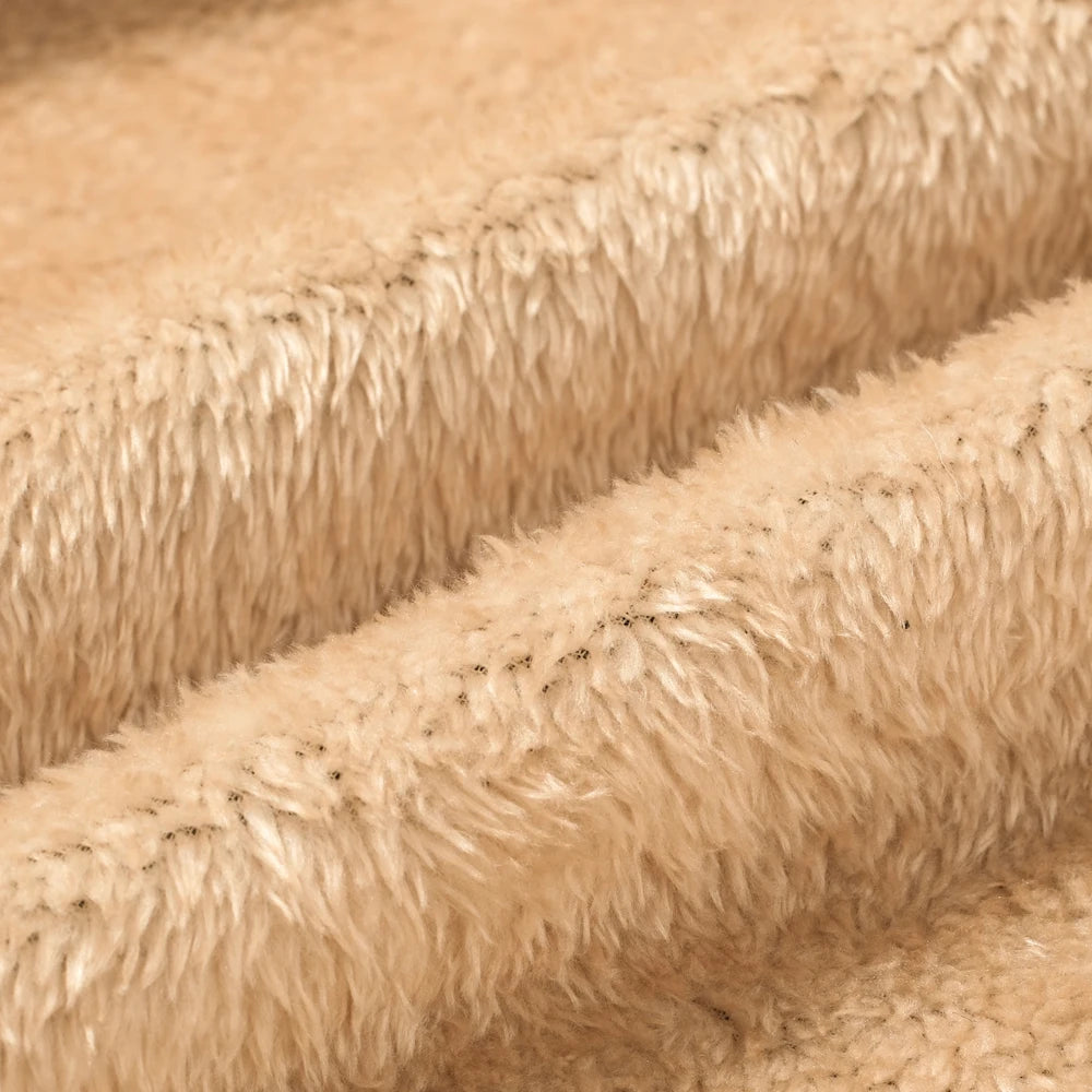 Veste polaire doublée à capuche homme