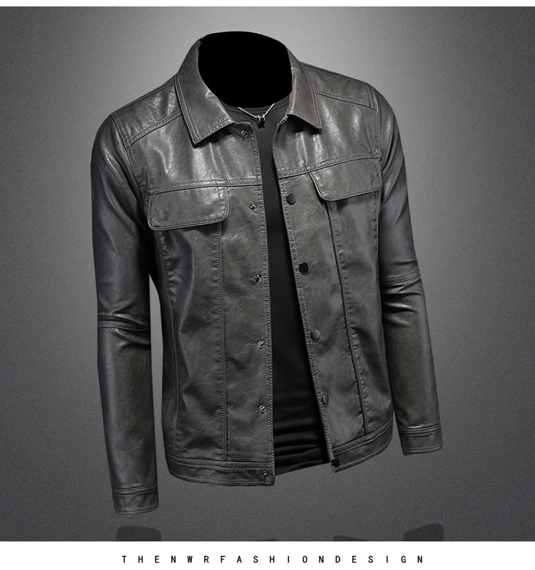 Veste en cuir Bombardier Pour Homme
