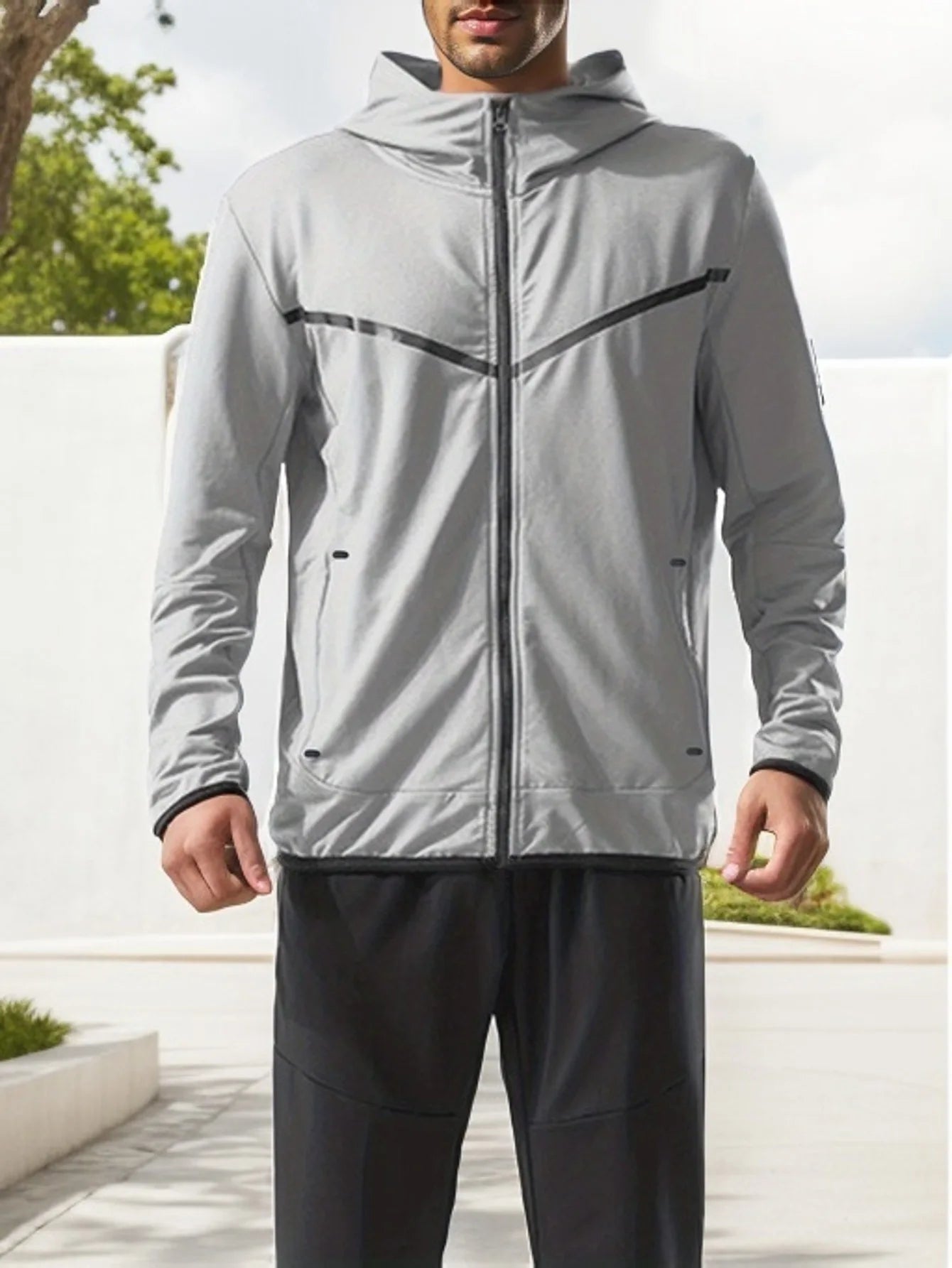 FrostFlex - Veste Hiver Running à Capuche