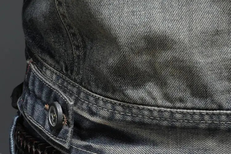 Veste en Denim Vintage Décontractée homme