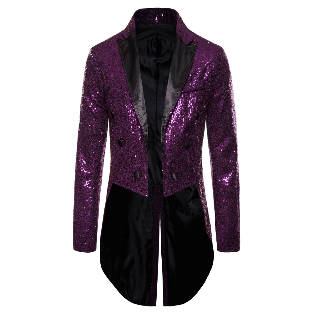 Veste Smoking Croisé à Paillette Homme