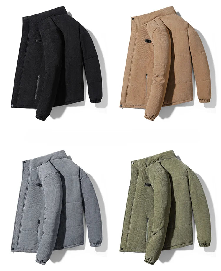 Veste hiver en Velours Côtelé Homme