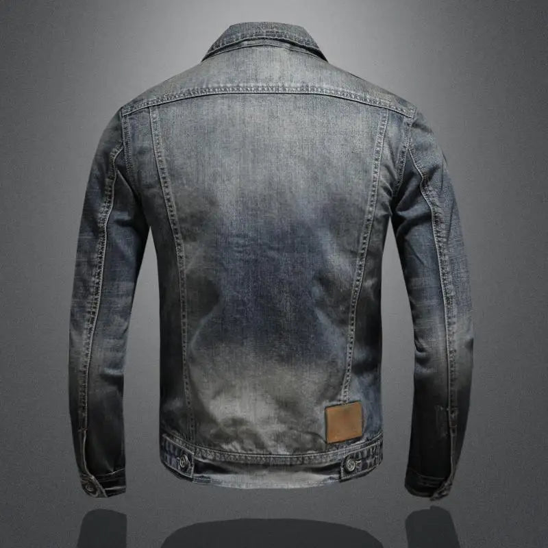 Veste en Denim Vintage Décontractée homme