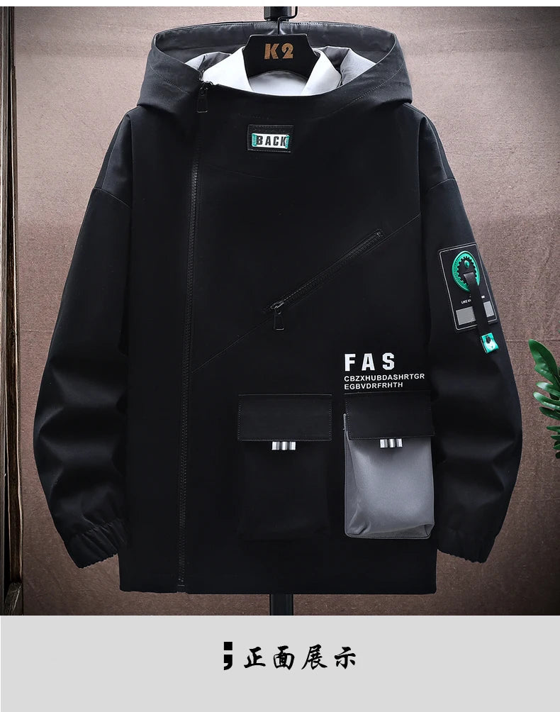 Harajuku - Veste à capuche tendance homme